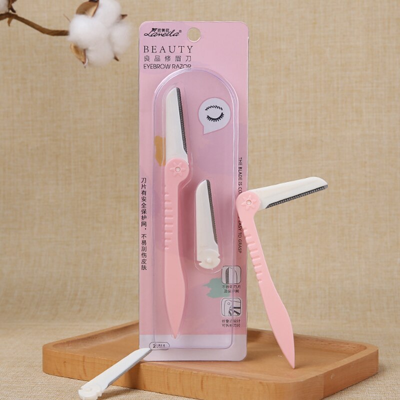 1 stk øjenbryn barberkniv ansigtshårfjerner øjenbrynstrimmer øjenfjerner bryn skarpt blad forme makeup kniv værktøj hår