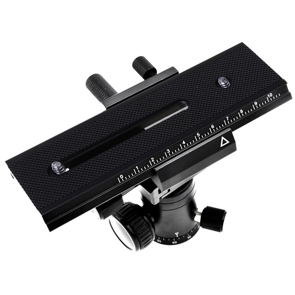 2 manier Beweegbare LP-01 Macro Focusing Rail Slider voor Canon Nikon Sony Pentax DSLR Camera 1/4 "Schroef scherpstellen Accessoires