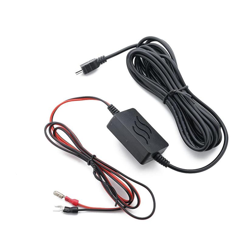 12v-24v to 5v 2.5A Mini Micro USB Car Dash Camera Charger Adapter Cam Hard Wire DVR Hardwire Kit 3.2M