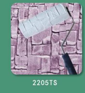 Rodillo de pintura decorativa con patrón, herramienta para estampar en la pared, pintura texturizada de poliuretano, pincel cilíndrico de impresión: 2205TS