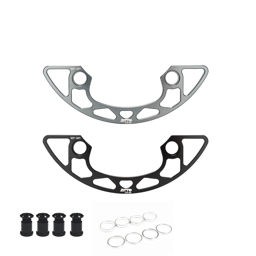 Protector de plato ZTTO MTB 104BCD 30/32/34/36/38/40T CNC cubierta protectora de plato y pernos cubierta protectora de rueda de cadena de bicicleta