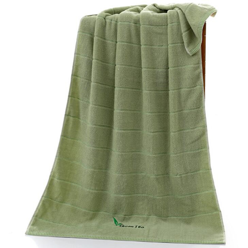 70*140 CM Baby Bath Towel children's towel Cotton washcloth squares bathrobes for Kids Towel for newborn envelope Beach blanket: Green