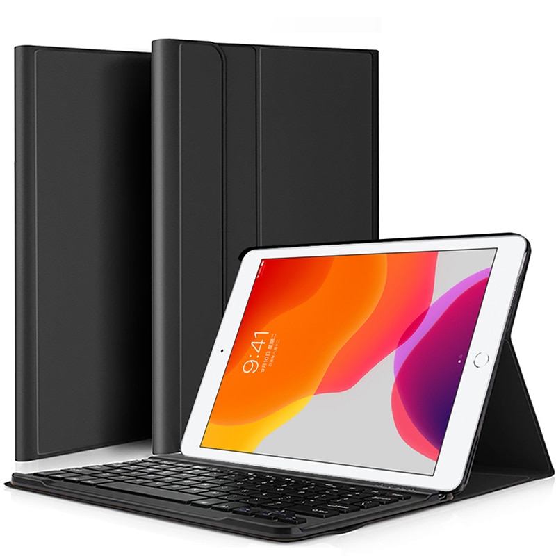 Case voor Alle iPad 7th Generatie 10.2 inch tablet-Oplaadbare verwisselbare wireless Bluetooth keyboard Smart Case