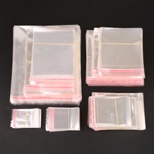 Storage Bags Clear Self Adhesive Seal Plastic Packaging Bag Resealable Cellophane OPP Poly Bags Bags