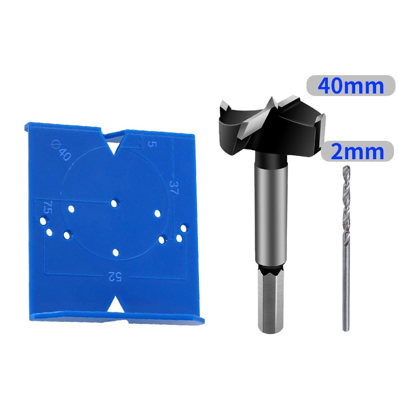 Hinge Hole Jig 35mm 40mm ABS Hinge Boring Drill Guide Template Jig Furniture Door Cabinets Hinges Hole Locator for Woodworking: C