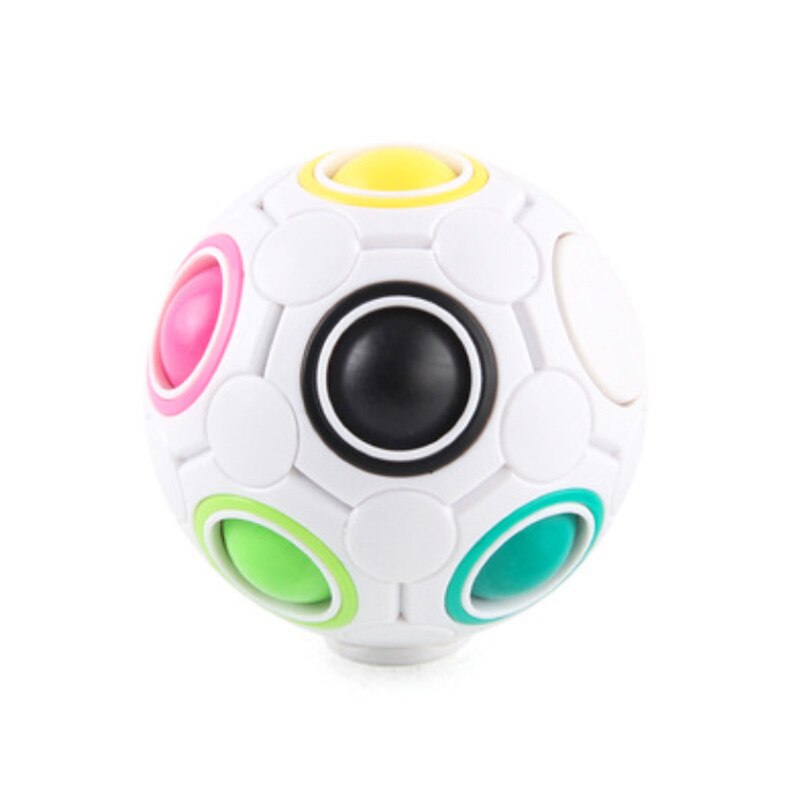 Regenbogen Puzzle Ball Würfel Magie Regenbogen Ball Bündel betonen zappeln Spinner Ball Gehirn Teaser Spiele Zappeln Spielzeug freundlicher Erwachsene 1Stck: JY-ZJMLQ-1