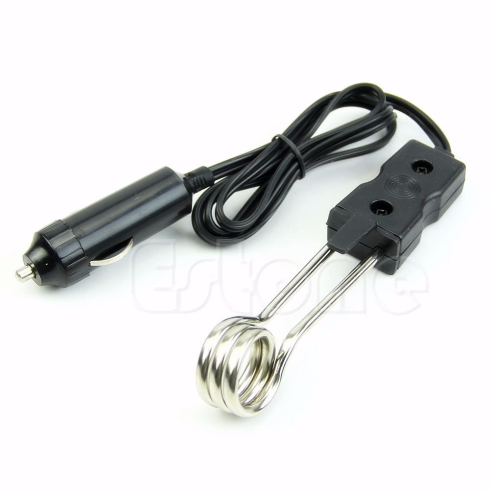 Safe Portable 12V Car Immersion Heater Auto Electric Tea Coffee Water Heater