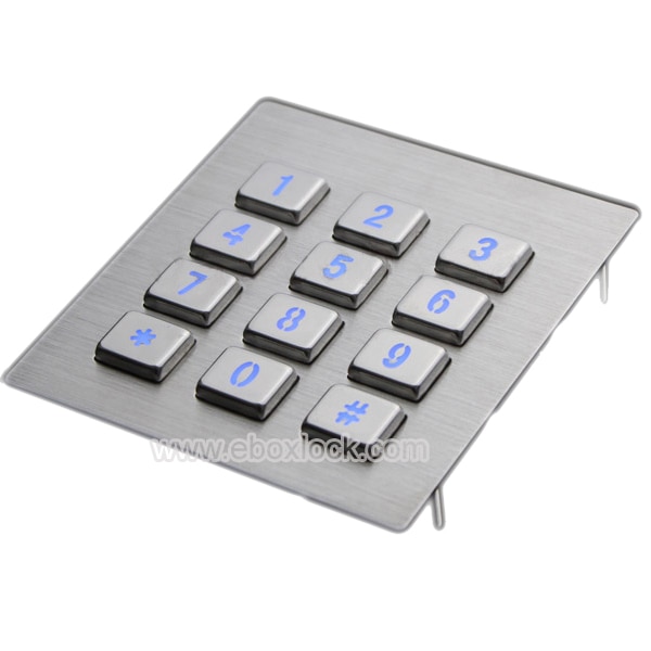 Access Control keypad/Stainless Steel Keypad for Kiosk