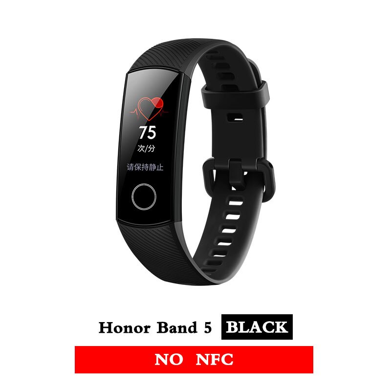 Huawei Honor band 5 smartband AMOLED Huawei smartwatch sang oxygène coeur rage ftness sommeil tracker natation sport trakcer gps: band 5 black