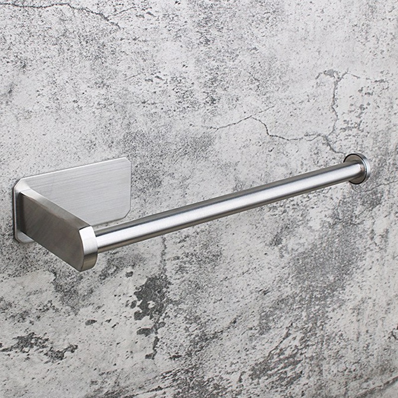 Kitchen Roll Paper Self Adhesive Wall Mount Toilet Paper Holder Bathroom Tissue Towel Rack Holders