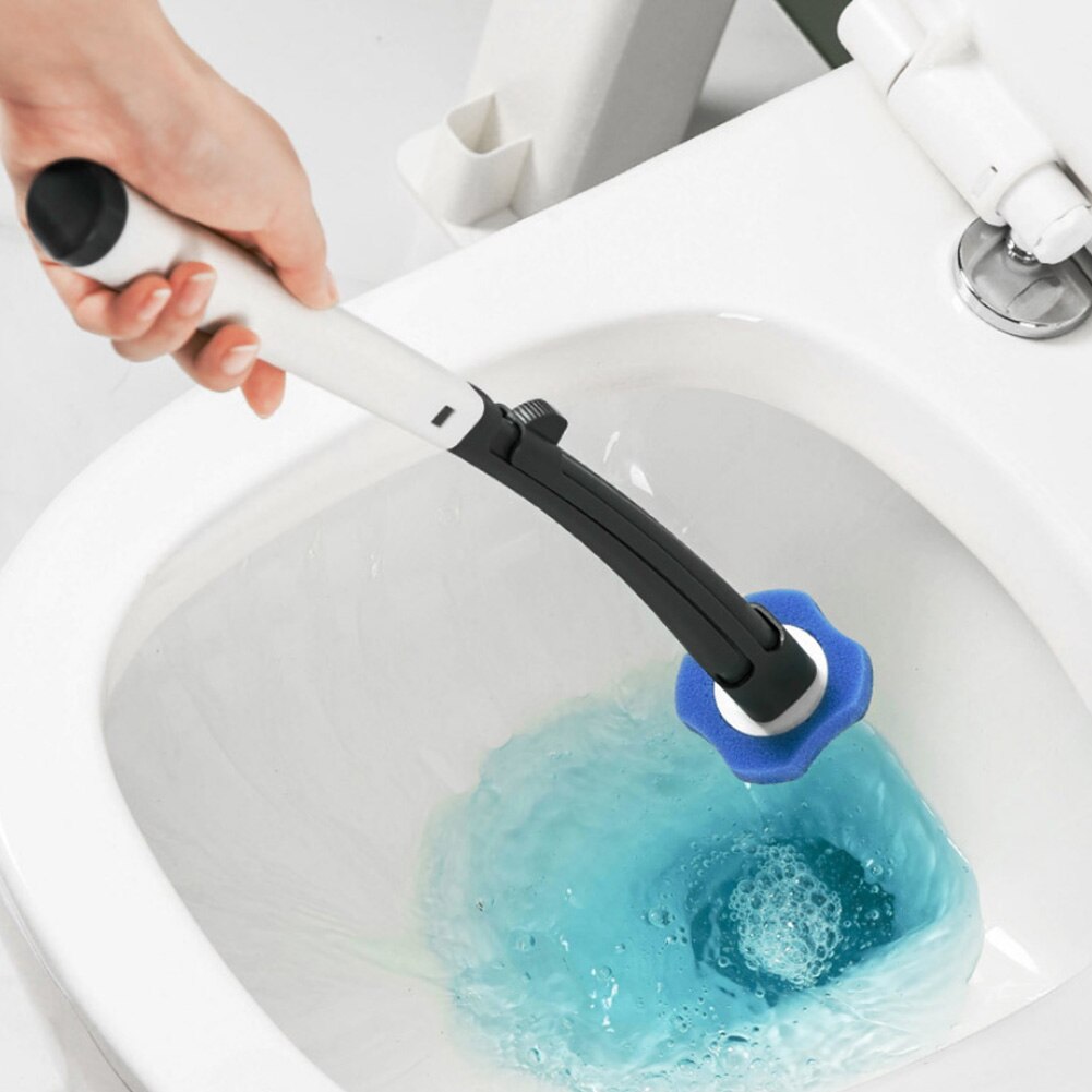Ensemble de brosses des toilettes jetables, pour la maison, avec manche Long, système hygiénique moderne, porte-balais pour la salle de bain