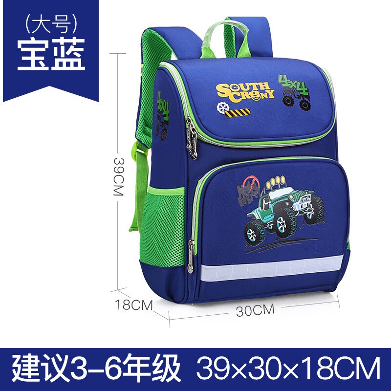 KVKY kinder Große kapazität Rucksack Kind Cartoon Schule Tasche Für Junge Anime Schule Rucksack Für Mädchen Orthopädische Schul: A blue / 28cm16cm35cm