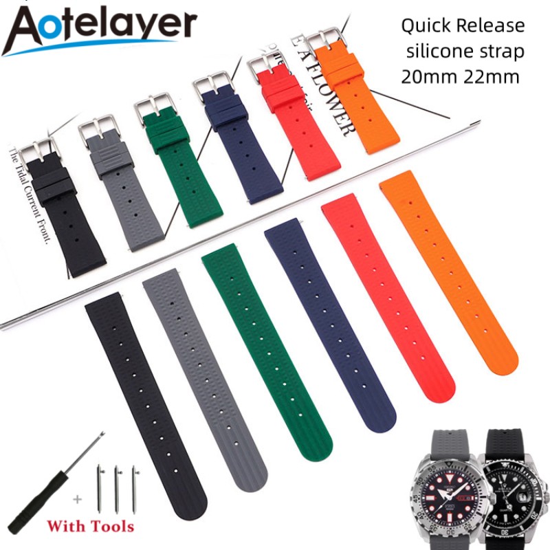 Cinturini in silicone per orologi | Orologi subacquei e sportivi