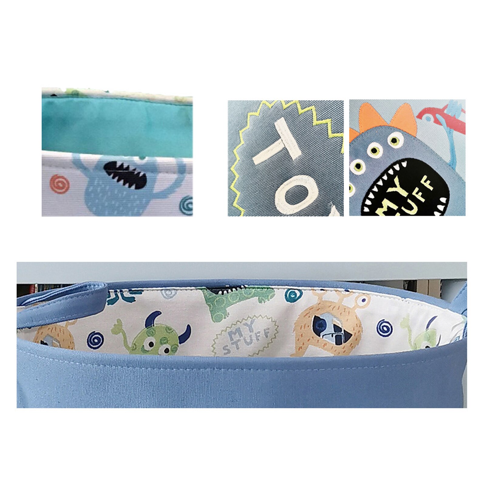 Portable Baby Laundry Basket Foldable Dirty Clothes Organizer Toys Storage Bucket Bag with Handles Laundry Accessories
