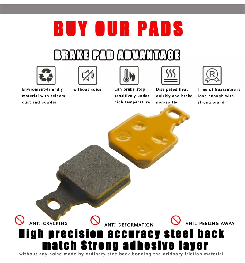 4 Pair Ceramics Mountain MTB E-BIKE Bicycle Disc Brake Pads For Magura M5 M7 MT5 MT7 Parts Accessories