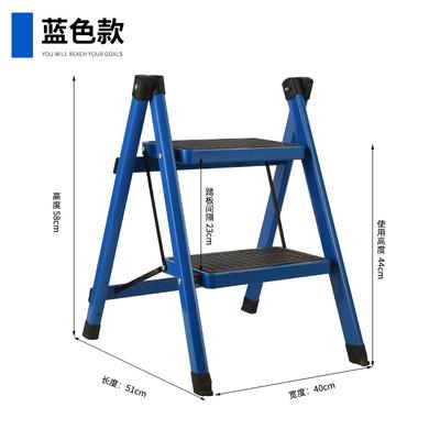 Escalera plegable pequeña antideslizante escalera plegable dorada gigante escalera de seguridad escalera de paso bajo taburete para lavar el coche rodamiento de 100kg: 3