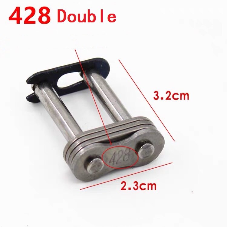 Motorrad Kette Schnalle Ring Link 420 428 520 530 630 Schwere Kette Anschluss Stecker Master Joint Link Dirt Bike Motorrad: 428 Double