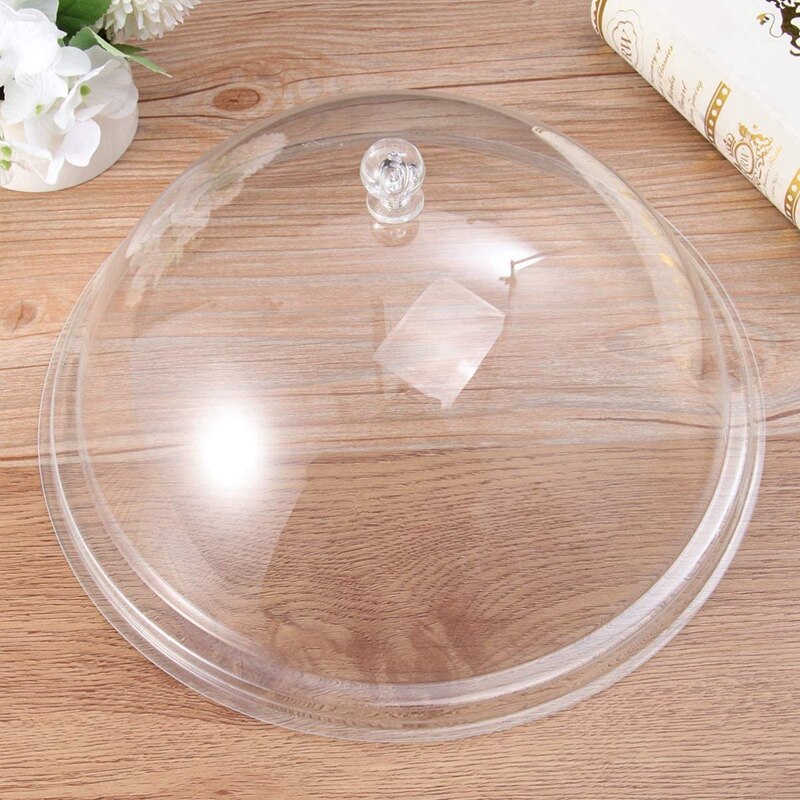 Round Food Meal Cover, -Resistant Transparent Food Cover, Bread and Snack Acrylic Preservation Cover, Dust Cover