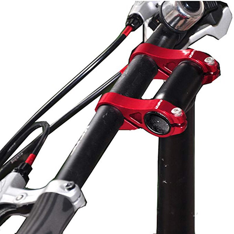 Bicycle Handlebar Adjustable Bicycle Double Riser Folding Bike Handlebar Bike Tools Sport Riding Accessories