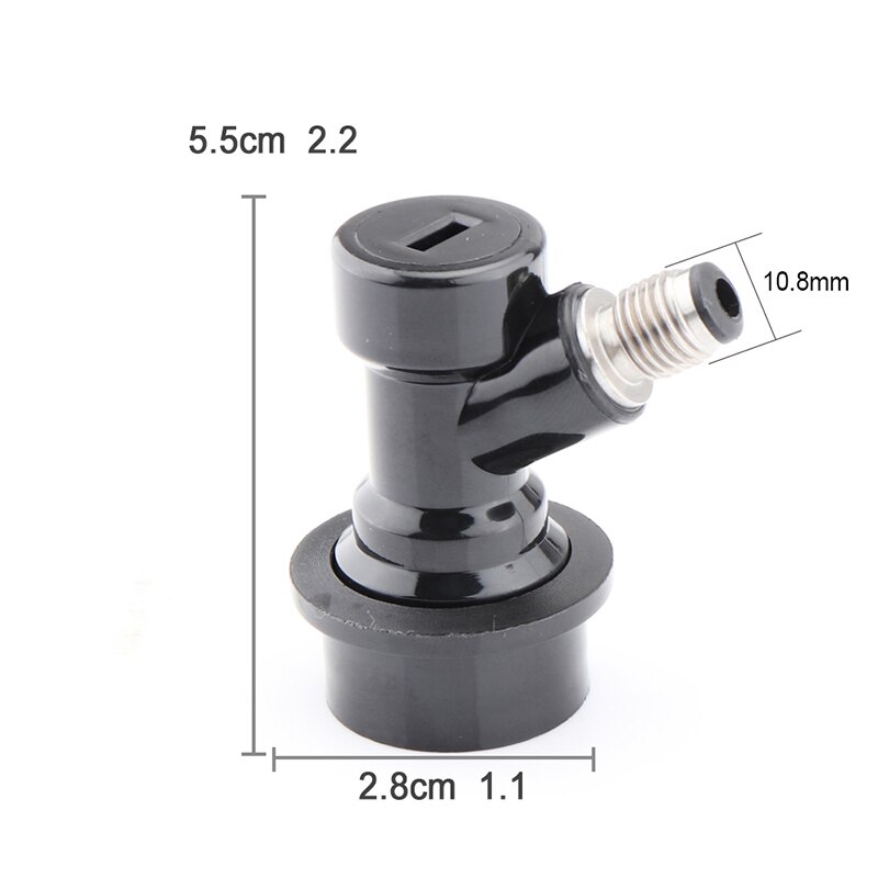 Beer Tap Faucet With Ball Lock Liquid Quick Disconnect Chrome Plating Faucet Beer Keg Tap For HomeBrew Beer Soda Dispenser Tools: liquid ball lock