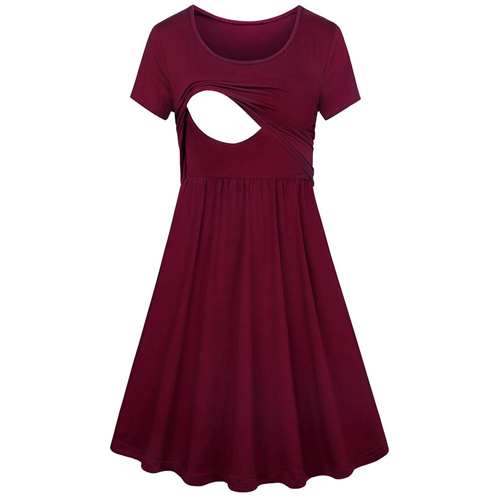 Breastfeeding Maternity Dresses Nursing Clothes For Pregnant Women Feeding Pregnancy Dress Maternity Clothing Summer Mother Wear