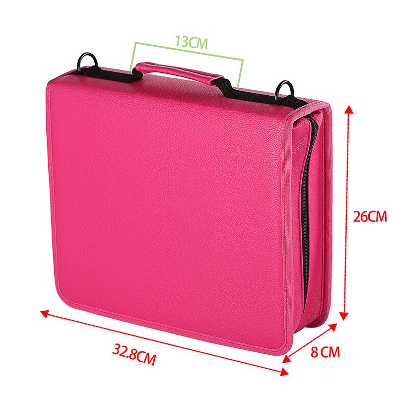 5 cores de couro do plutônio escola lápis caso 180 buraco grande pencilcase para lápis coloridos espiral portátil caneta caixa papelaria bolsa presente