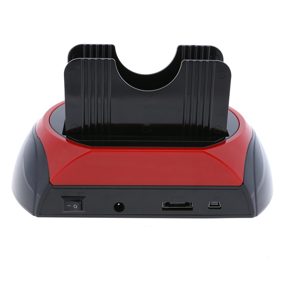 External Dual Port HDD Docking Station Hub with USB Port Memory Card Slot IDE SATA Data Reader XD/TF/CF/MD/Micro SD Cardreader