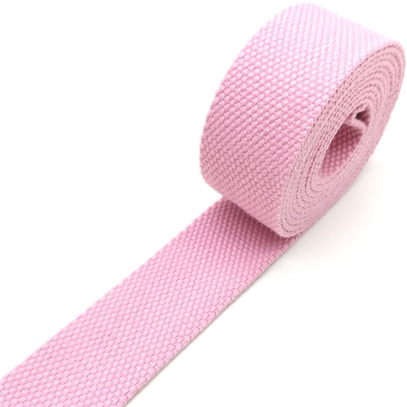 10 jaardia 32mm kangasnauha vyölaukun paksuus (2mm)  puuvillanauha nylonnauha selkänauha ompelupussi vyötarvikkeet: Vaaleanpunainen