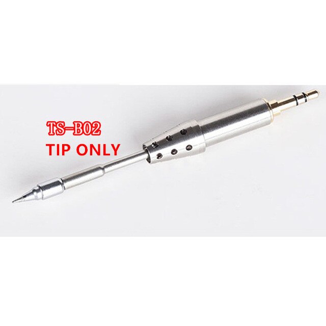 MINI estación de soldadura Digital TS80 QC3.0 USB tipo C OLED TS K4 D25 B02 J02 BC02, juego de herramientas, bolsa de almacenamiento con enchufe de EE. UU. Y UE: TS-B02 TIP ONLY