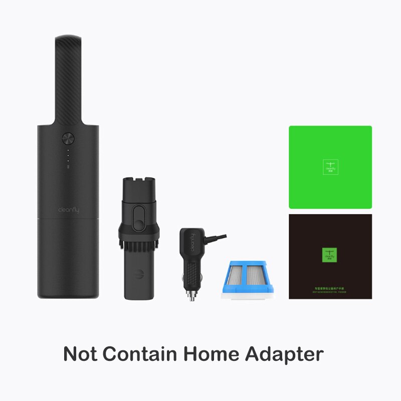 Aspiradora portátil Xiaomi MIJIA Cleanfly Coclean FVQ para coche, aspiradora inalámbrica para el hogar, Mini colector de polvo, fuerte succión: Black Only for Car