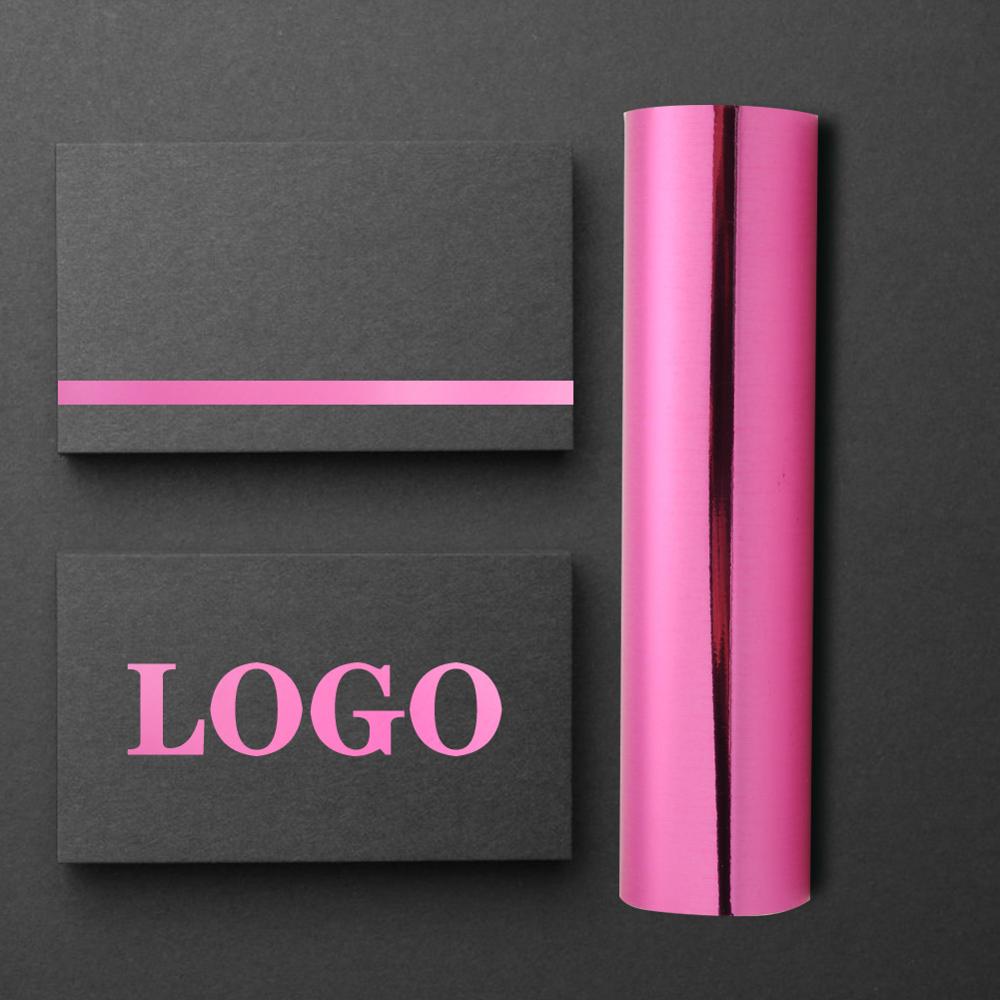 5M Heißer Folie Papier Wärme Aktiviert Schimmer Transfer Blätter Heißer Stanzen Mehrfarbig 1 Rolle Papier Holographische Transfer Handwerk: Rosa