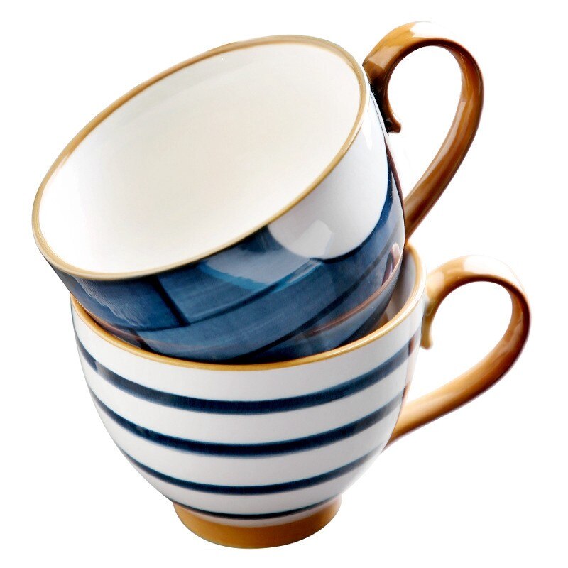 Tazas grandes de cerveza y agua de 480ml, taza de café de cerámica creativa, tazas de té y jugo, taza de leche para desayuno, al por mayor