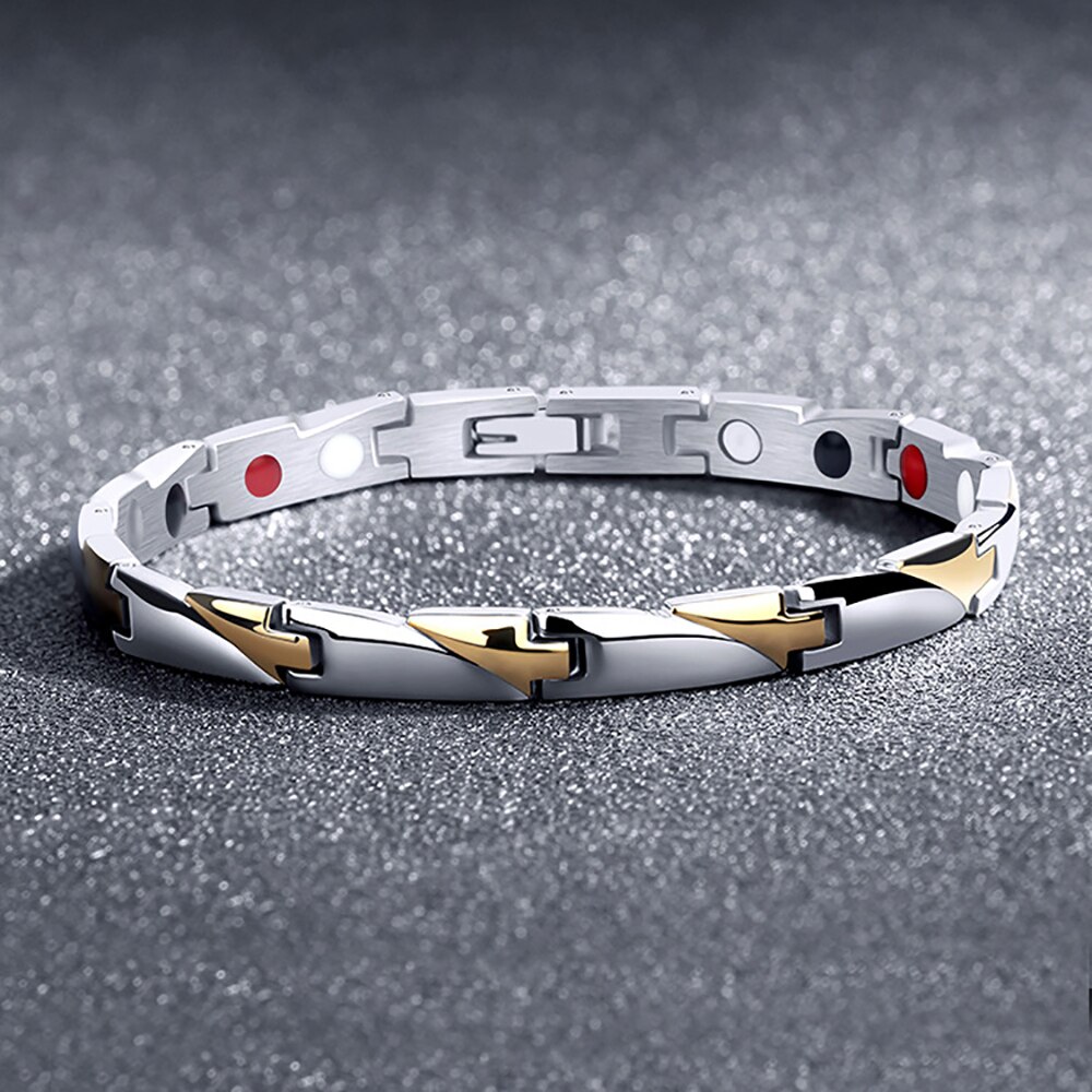 FINE4U B530 Magnetische Armbanden Voor Mannen Artritis Relief Pijn Gezondheid Sterke Magneten Armband Voor Vrouwen: Default Title