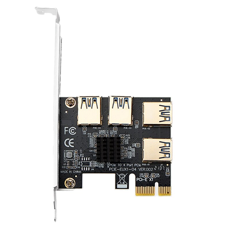 PCI-E 1 to 4 USB3.0 Graphics Card Expansion Card X1 to X16: Default Title