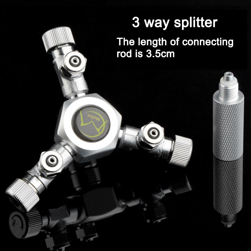 Stainless Steel Multi Way Aquarium CO2 Splitter Distributor Check Valve Solenoid Valve CO2 Regulator Fish Tank Accessories: 3 way