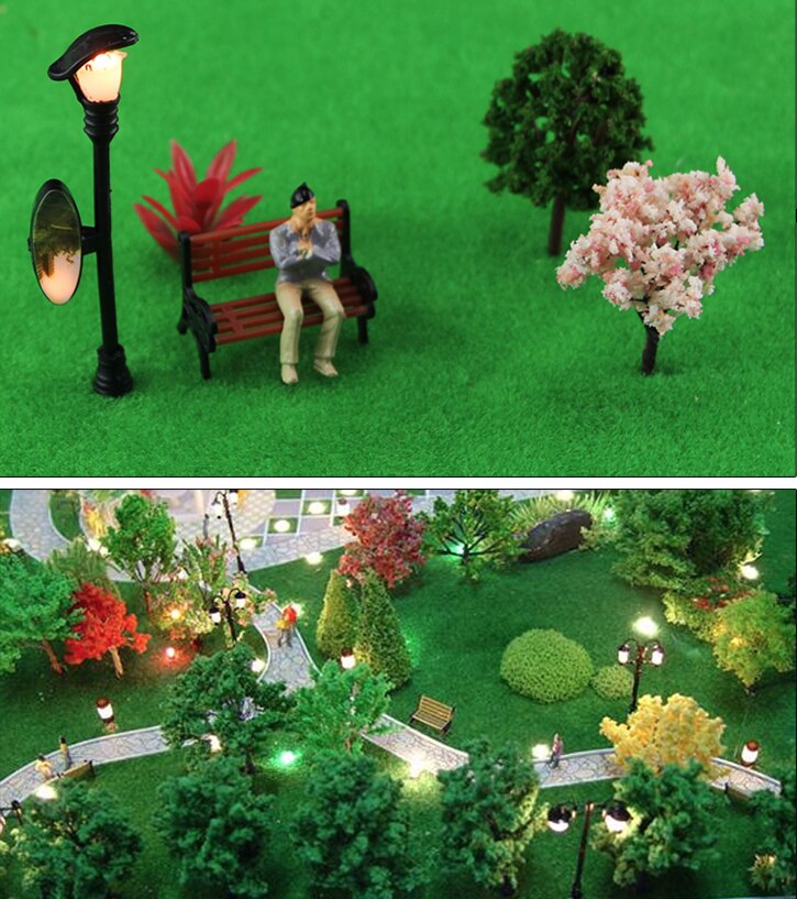 HO N O Skala ABS Kunststoff Modell Stuhl Park Sitz Für Garten/Bahn/Eisenbahn/Zug Layout/spielzeug DIY