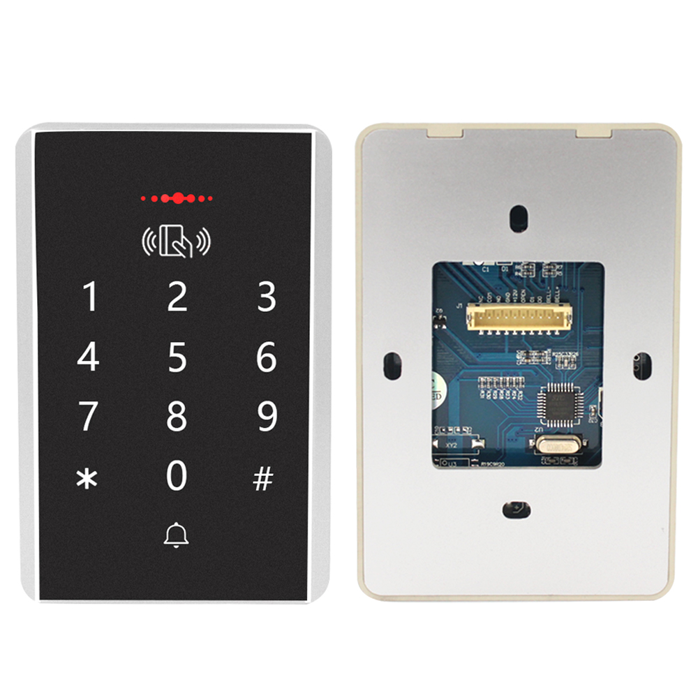 125KHz RFID Access Control Keypad Machine Rainproof Cover EM Card Reader For Door Access Control System Lock
