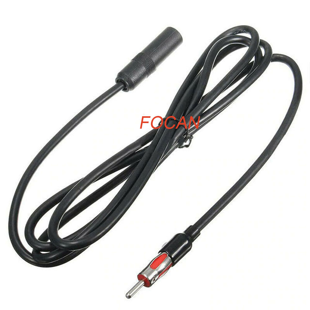FOCAN JASO Car Radio Stereo plug cable 0.3M,0.5M,1M,2M 3 Meters Long Male To Female AM/FM Radio Antenna Adapter Extension Cable: Yellow