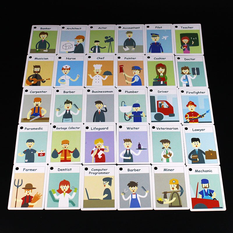 16 Style English Emotion/Animals/Fruit Learning Flash Cards For Kids Educational Word Cards Kindergarten Teacher Teaching Aids: 12