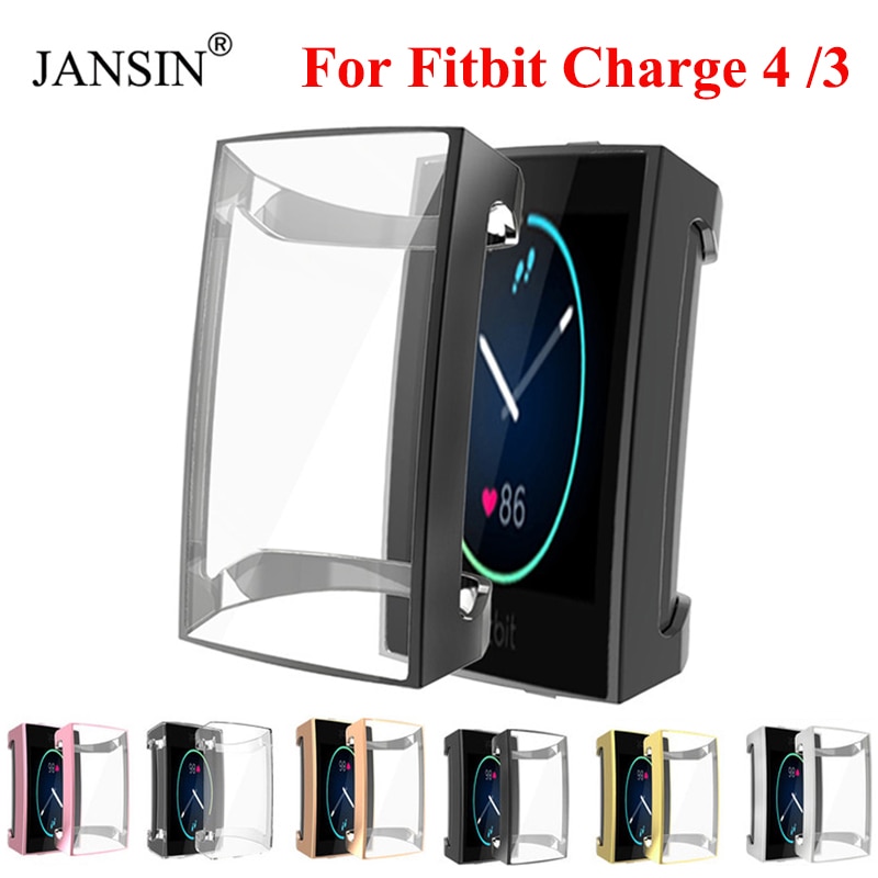 Screen Protector Case For Fitbit Charge 4 Watch Case TPU Protective Cases Frame For Fitbit Charge 4 3 Smart Bracelet Cover Shell