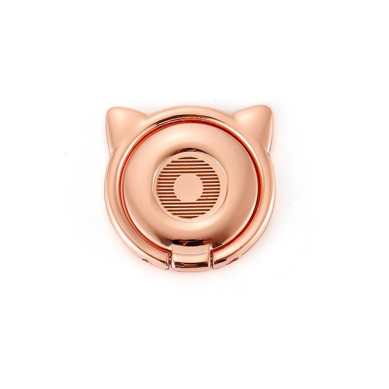 Nette Katze Ebene Finger Ring praktisch Schreibtisch Stehen Metall Tisch Faltbare Halterung Wiege Stabil Tragbare Halfter Schreibtisch Halterung: 3