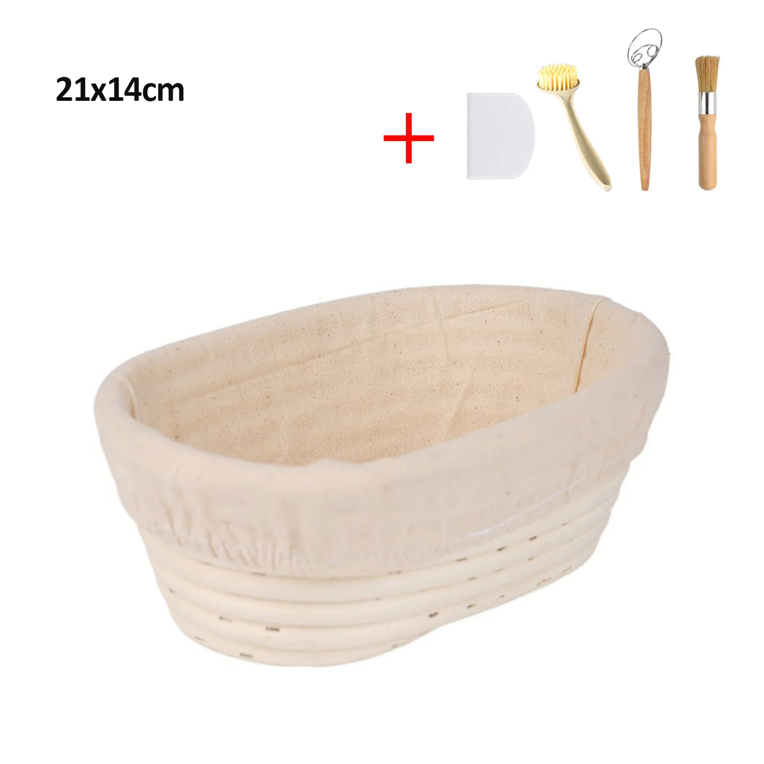Handmade Bread Leavening Baskets Kitchen Baking Tools Cooking Containers Sourdough Baking Bowls Multiple shapes: Blue