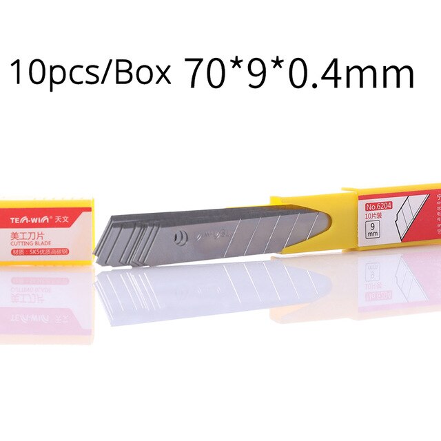 Utility Knife Large Auto-Lock Paper Cutter Blade Pencil Knife Box Cutter Tools Office Cutting Supplies: 2 boxes 6204