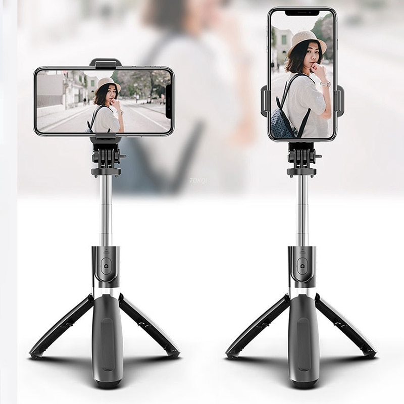Wireless Selfie Stick Extensible Collapsible Monopod Bluetooth Selfie Stick Tripod