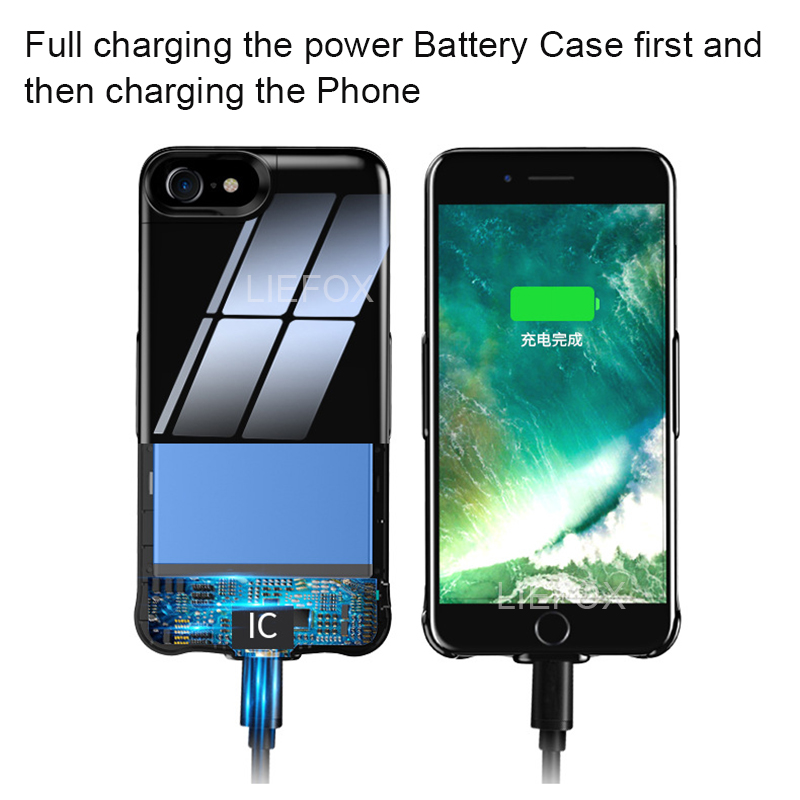 5000mAh 8000mAh PowerBank Case Phone Charger For iPhone 6 6s 7 8 Plus Battery Case Charger Case Mobile Phone Charger Case