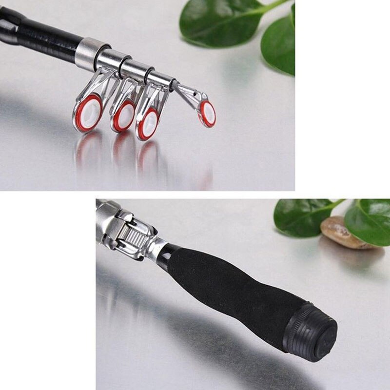 Telescopic Fishing Rod Super Hard Mini Fishing Rod 1m-2.1m FRP Ice Fishing Rod River Lake Fishing Equipment Practical Tool