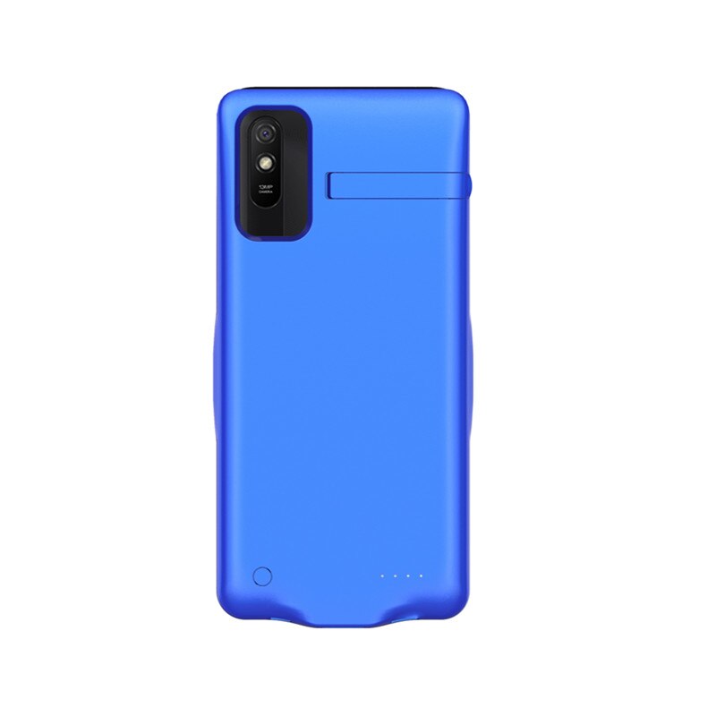 6800mAh External Power Bank Charging Cover For Xiaomi Redmi 9A Battery Case Portable Smart Battery Charger Cases For Redmi 9A: Blue