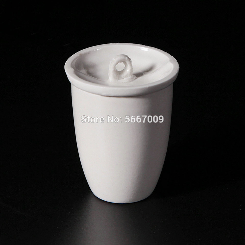 10pcs/lot lab 20ml 25ml 30ml Ceramic volatilizing crucible with cover for high temperature analysis