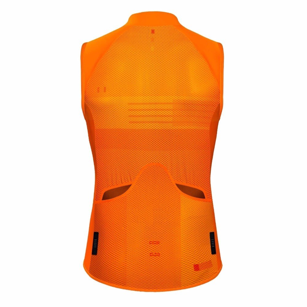 Orange höst topp pro team lätt vind vindtät cykel gilet män eller kvinnor cykling vindskydd väst mtb vind väst