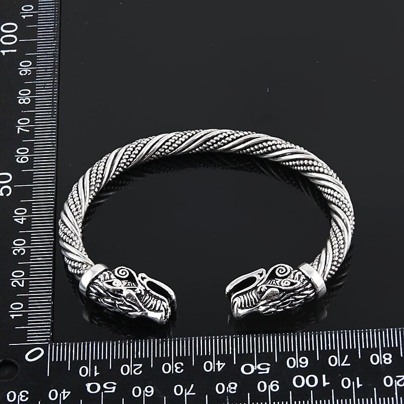 LAKONE-pulsera con cabeza de lobo para adolescentes, joyería india, accesorios de , brazalete vikingo para hombre, pulseras, brazaletes